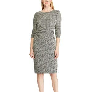 Ralph Lauren Houndstooth Jacquard Dress